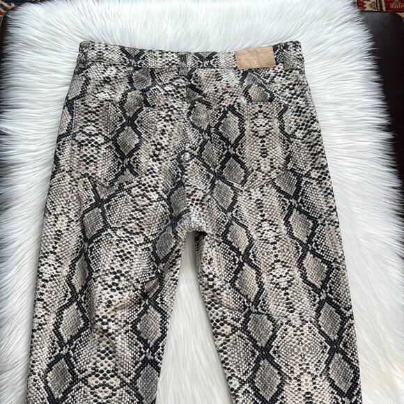 Zara High Rise Snakeskin Print Skinny Jeans - Picture 6 of 6